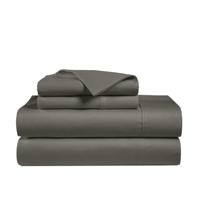 Minor Monkey 100% Egyptian Cotton Sheets Queen Size, 1000 Thread Count Luxury Breathable Sheet, 4Pc Queen Size Bed Sheet Set, Long Staple 16" Deep Pocket Sheets Set: Dark Grey - Image 1